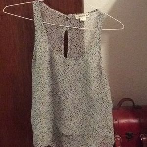 Heart print tank top